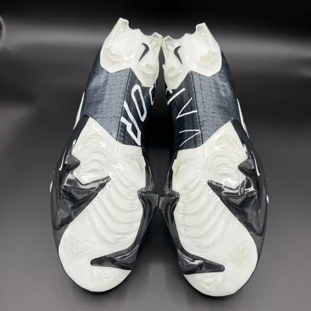 Nike Vapor Edge Elite 360 Flyknit Black Grey Football Cleats DQ3558-001 Mens 13
